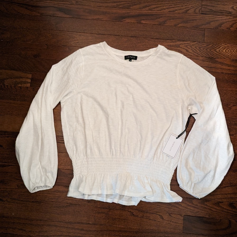 NWT 1.STATE SMOCKED TOP